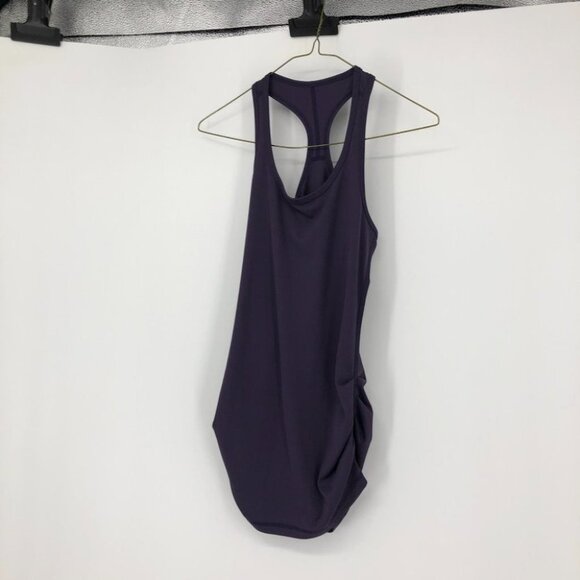 Karma plum purple ruched sides workout tank top small - Picture 4 of 12